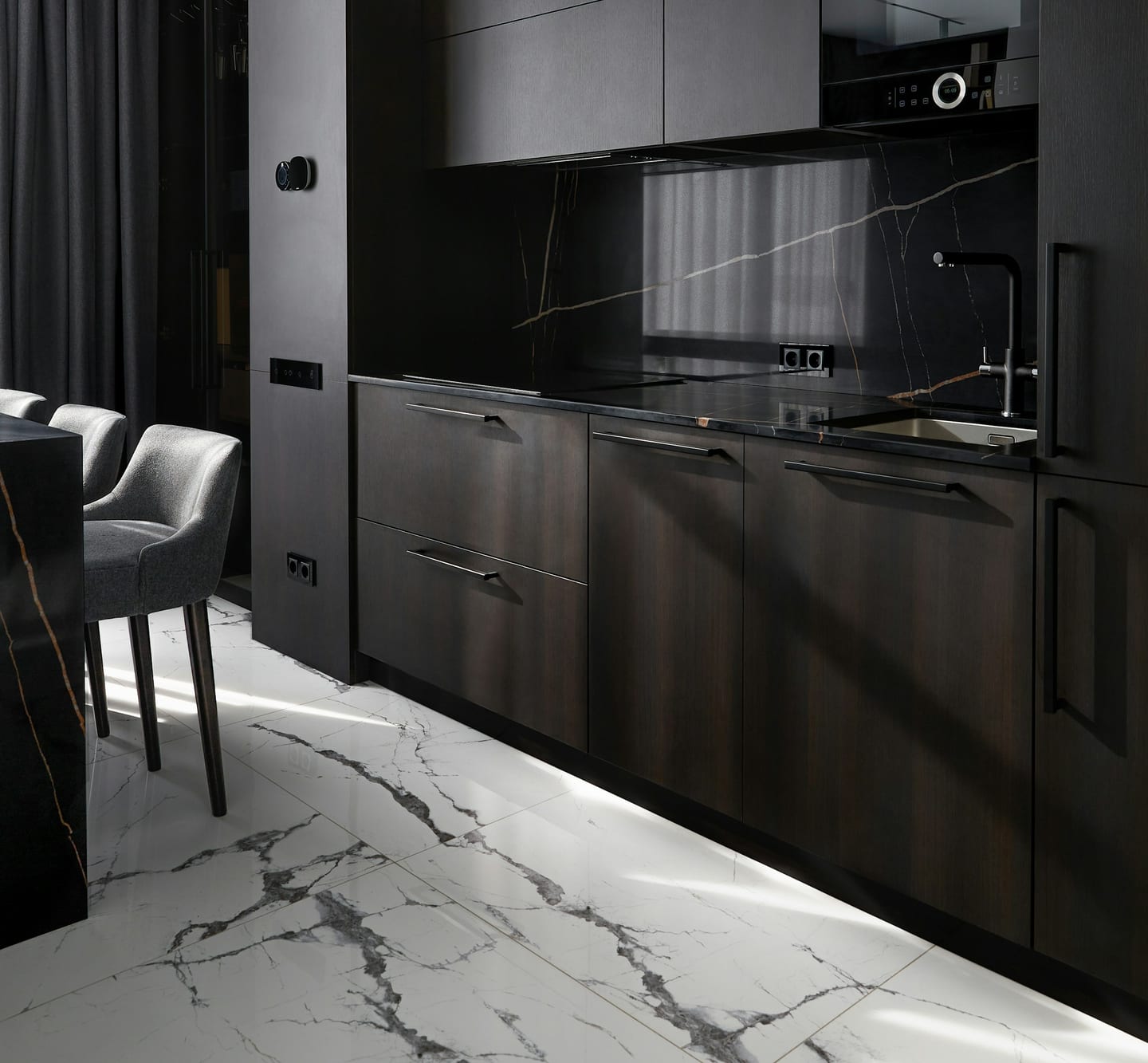Restored granite kitchen counters